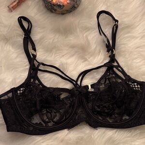 Honey Birdette Size 34C Black Lace Bra